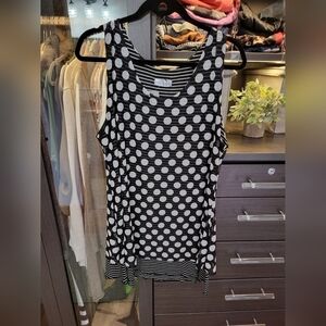 Vine Street Apparel polka dot swing tank NWT